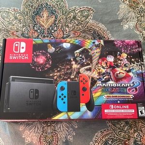 Nintendo Switch V2 Mario Kart 8 Deluxe Bundle